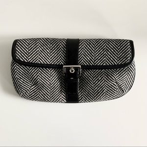 *SOLD* Tweed fabric clutch/wristlet